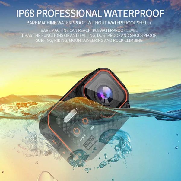 Sports Action Video Cameras WIFI Sports DV Cam Electronic Image Stabilization 4K 60F Action Video Cam 2 Inch I Screen 170 Wide Angle for Out