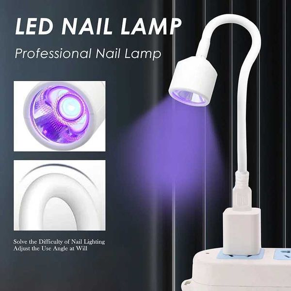 Mini Nail Dryer USB UV-LED Light For Gel Nails Adjustable Foldable Nail Lamp Convenient Quick Dry Nail Art Dryer Manicure Tool Y240801