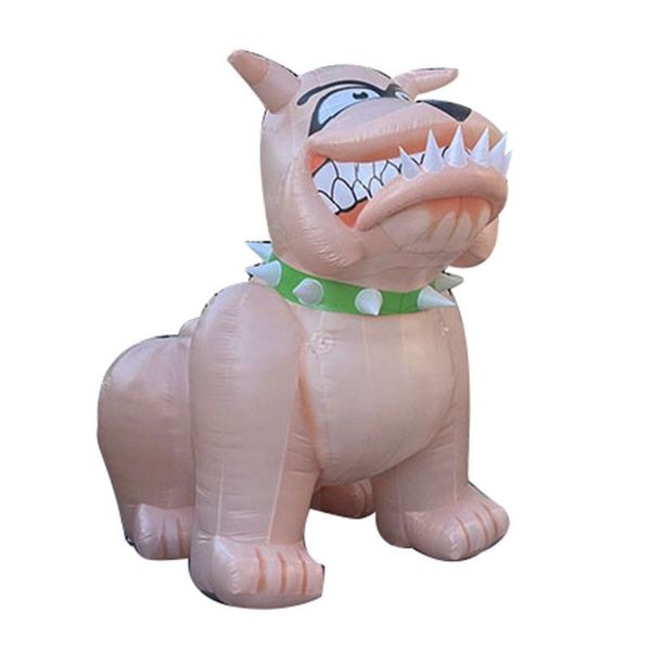 6m 20ft high outdoor games inflatable dog model yellow or colored cute pet cartoon animal balloon for shop promotion advertising 001 7875