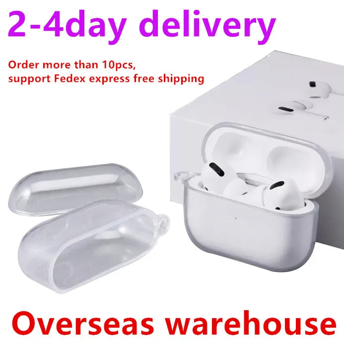 USA Stock For Apple AirPods 4 AirPods pro 2 3rd headset Headphone Accessories Silicone Protective Headphone Cover Headphone TPU Case
