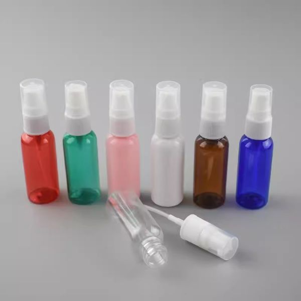 500pcs 30ml Clear Refillable Lotion Bottle 1oz PET Plastic Portable Pump Bottle Empty Perfumes Container Accessory