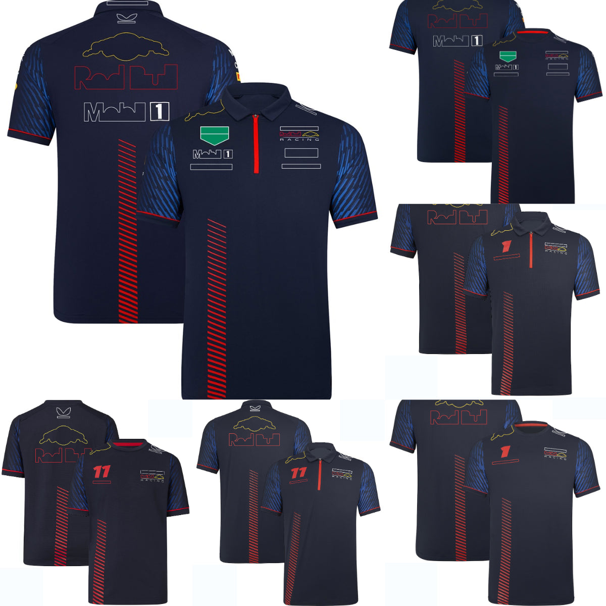 2023 F1 Team Racing T-shirt Formula 1 Driver Polo Shirts T-shirts F1 New Season Race Tee Fans Plus Size Men&#039;s Tops Jersey Custom