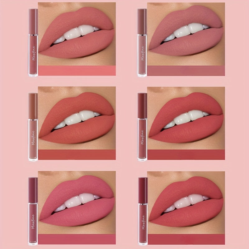 TEMU 6 Sticks-set Of Long-lasting Matte Lipsticks - Portable Lipsticks For Halloween