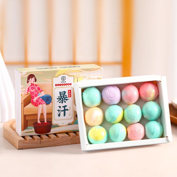 12Pcs Organic Bath Bombs Gift Set Natural Mini Handmade Bathing Foot Spa Bomb Rich Essential Oils for Moisturizing Skin Scents 240621