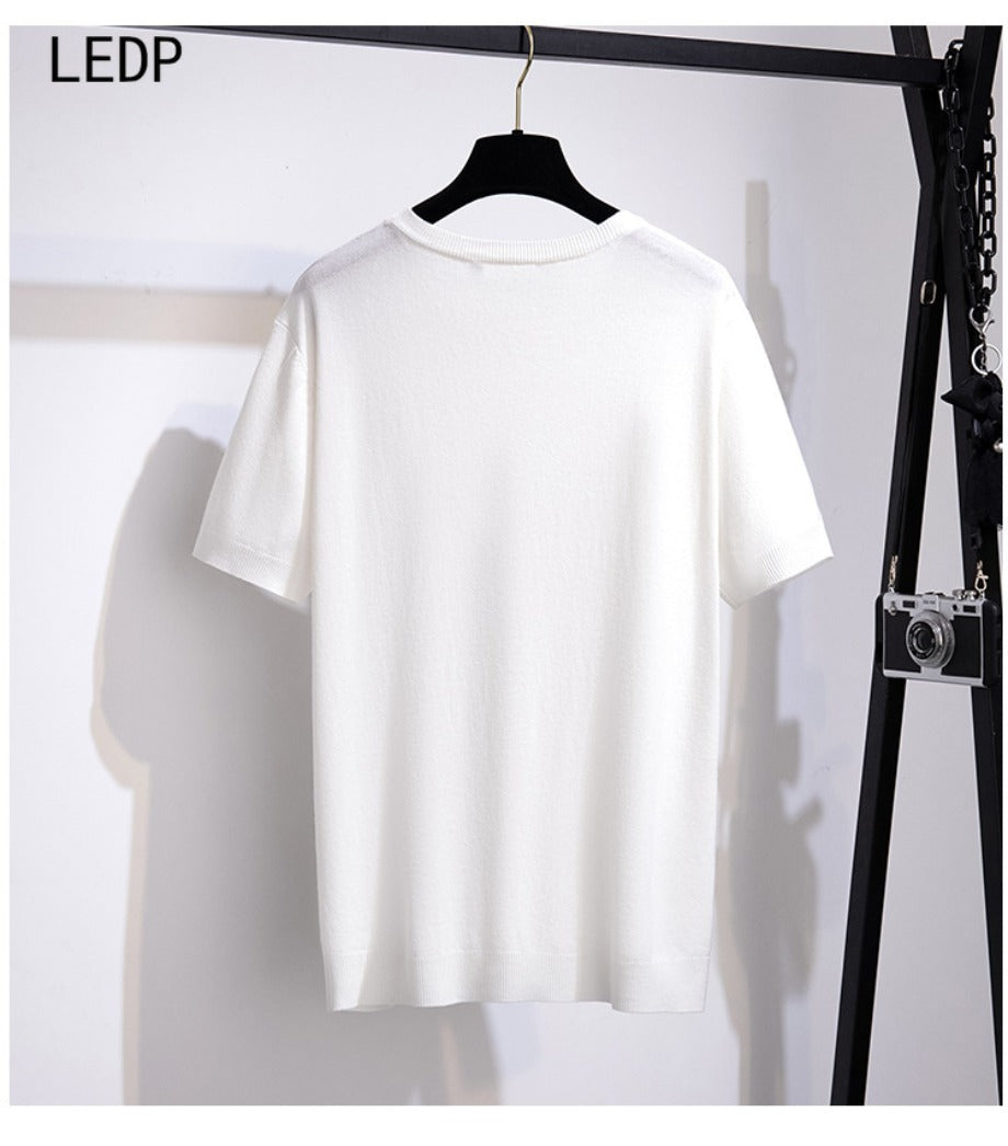 233232 Eternal Night Reflective Large Size Women&#039;s T-shirt Full Spectrum Lighting Embedded Underground City Life Slimming Doomsday Infrastructu