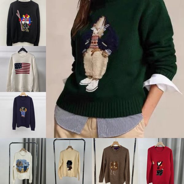 fashion Mens Sweaters Winter Autumn sweaters long sleeve knitting designer pullover knit print clothing loose knitted Asian size SML