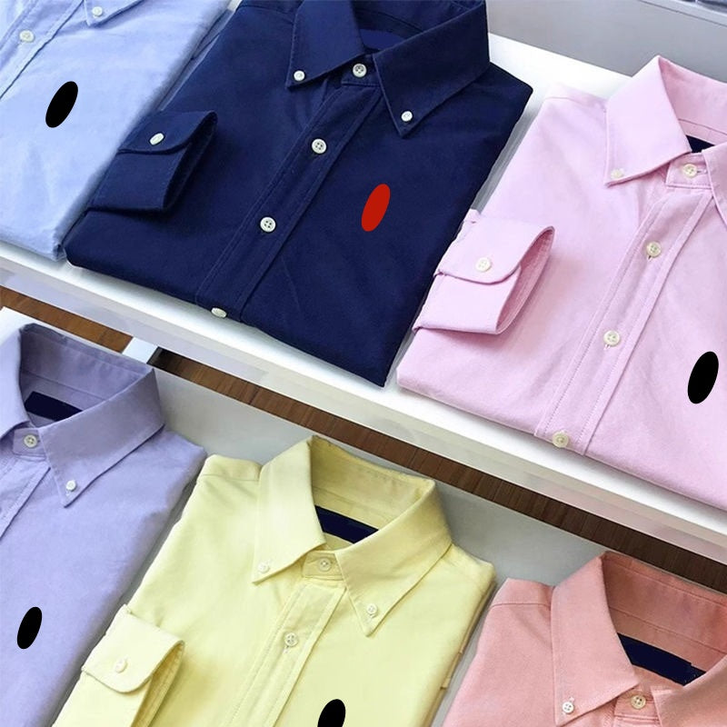 Luxury Men Dress Shirts Designer Blouses Shirts Long sleeved Shirt Men classics Embroidered Shirt Pure Cotton Women Business Shirt Sweatshirt jacket