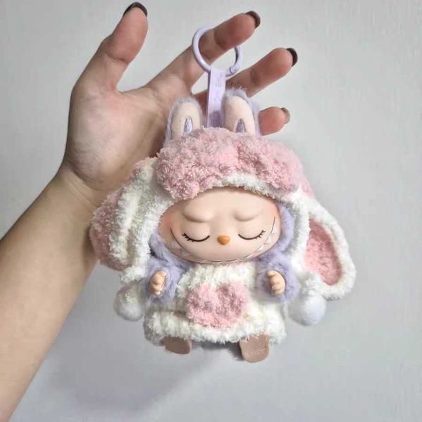 Doll Apparel For 17cm Baby Dolls Accessories DIY Clothes Heartbeat Long Eared Furry Rabbit Costume Cartoon Dress Up Outfit H250116