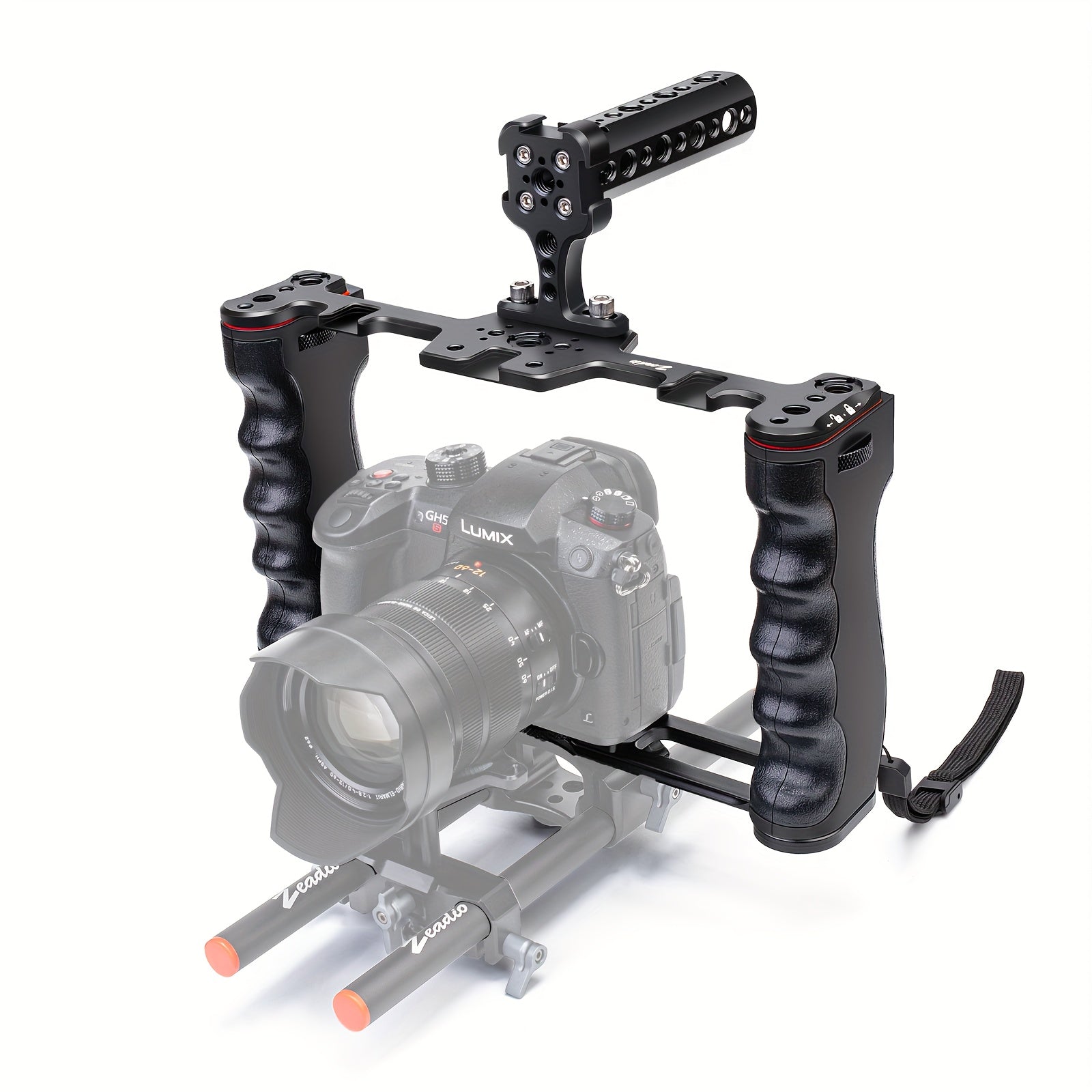 TEMU Zeadio Camera Video Rig, Aluminum Filmmaking Kit With Top Handle And Arca-type Base, Compatible With All Dslr Cameras And Camcorders