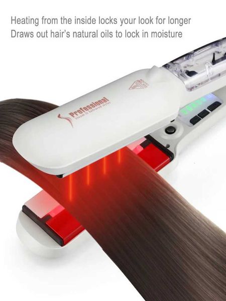 Hair Straighteners Steam Flat Iron Straightening Electric Hair Brushes Ceramic Tourmaline Vapor Straighteners 110v-240v S2411227