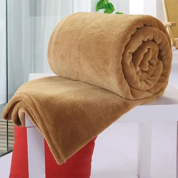 Soft and warm coral fleece blanket winter bed sheet bed sofa throw 230Gsm 8-size lightweight mechanical cleaning flange fleece blanket 24092