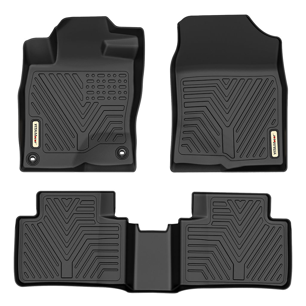 YITAMOTOR® Floor Liners for 16-21 Honda Civic Sedan-Hatchback or Type R, Floor Mats 1st & 2nd Row
