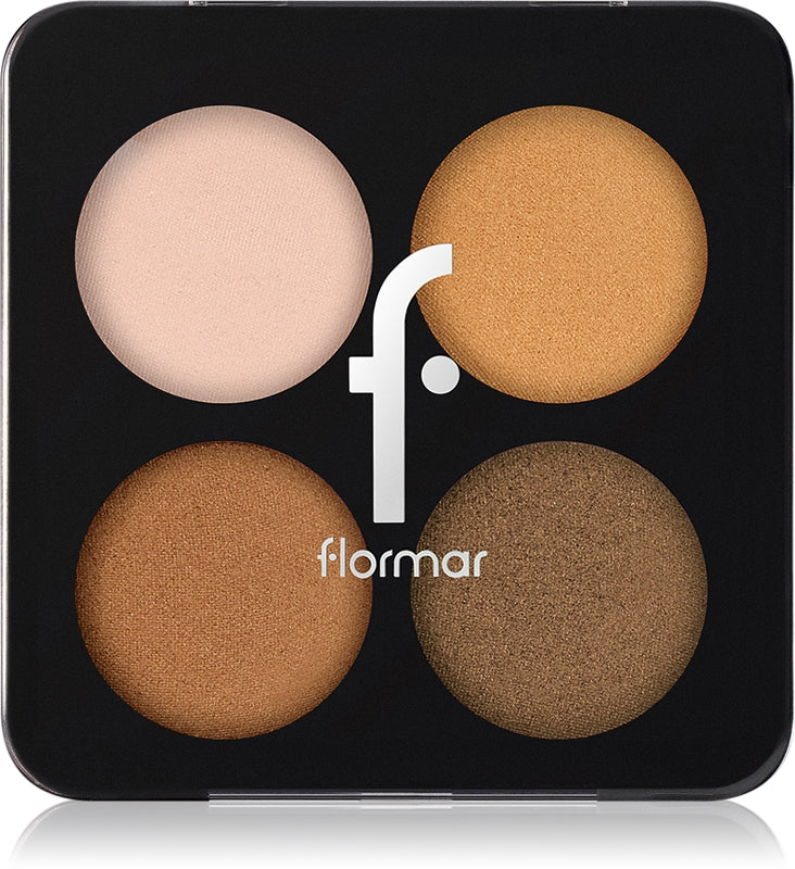 Flormar Farb-Lidschatten-Palette Farbe 003 Bronze Goddess 6 G