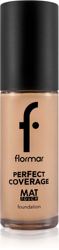 flormar Perfect Coverage Mat Touch mattifying foundation for combination and oily skin color 301 Soft Beige 30 ml