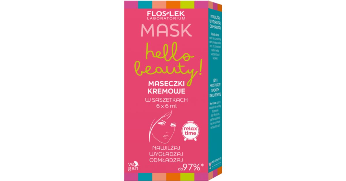 Floslek Laboratorium Hallo Beauty! Floslek Laboratorium Gaveeskesett for påføring av ansiktsmasker