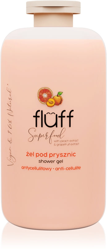 Fluff Gel de duș cu piersici și grepfrut Superfood 500 Ml