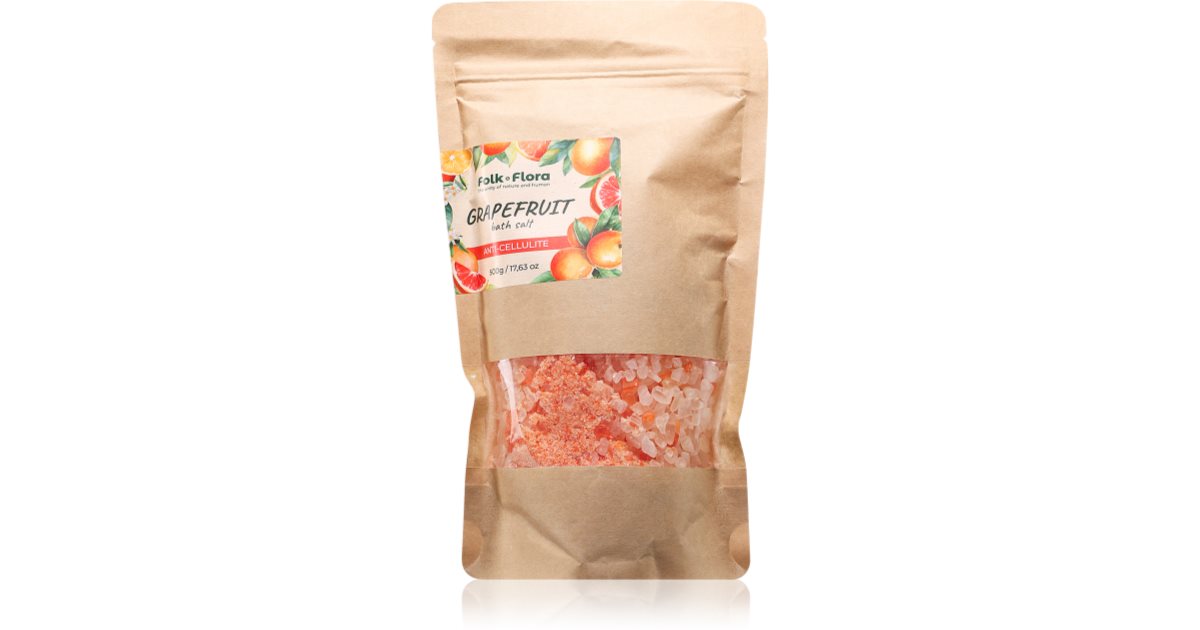 Folk & Flora Grapefruit Soothing Bath Salt 500 G