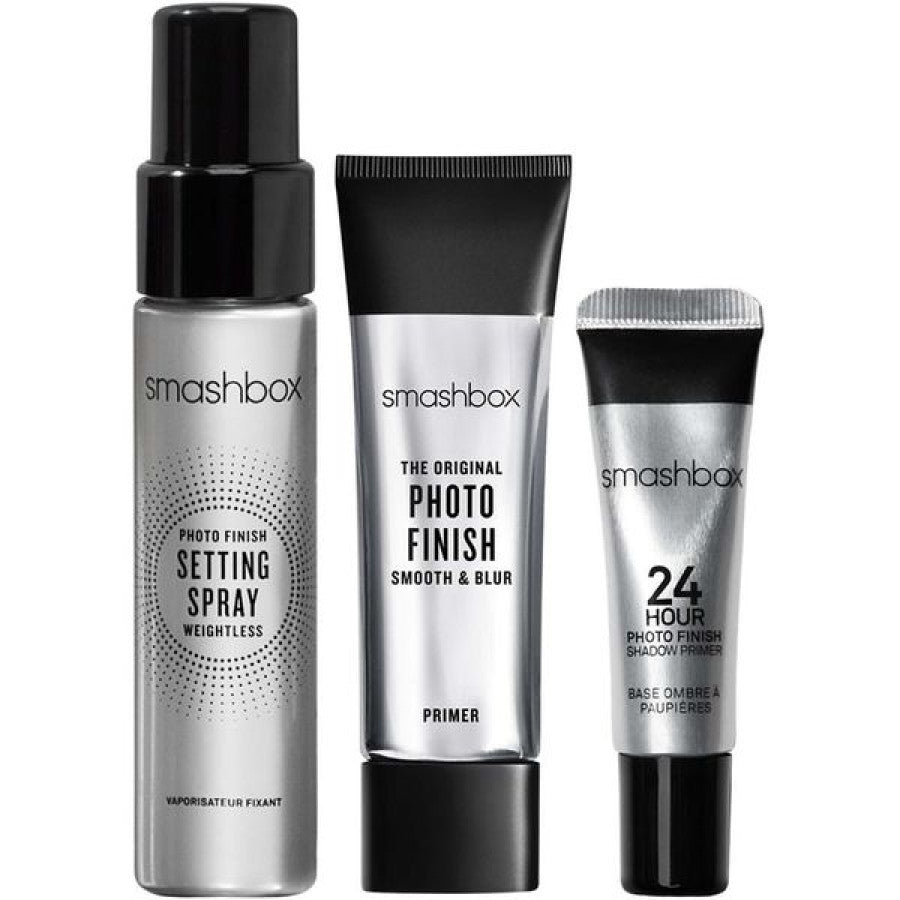 Satz Smashbox: Photo Finish Matte Finish Liquid Primer 12 ml + Photo Finish Deepening Spray 30 ml + Photo Finish Eyeshadow Primer 7 ml
