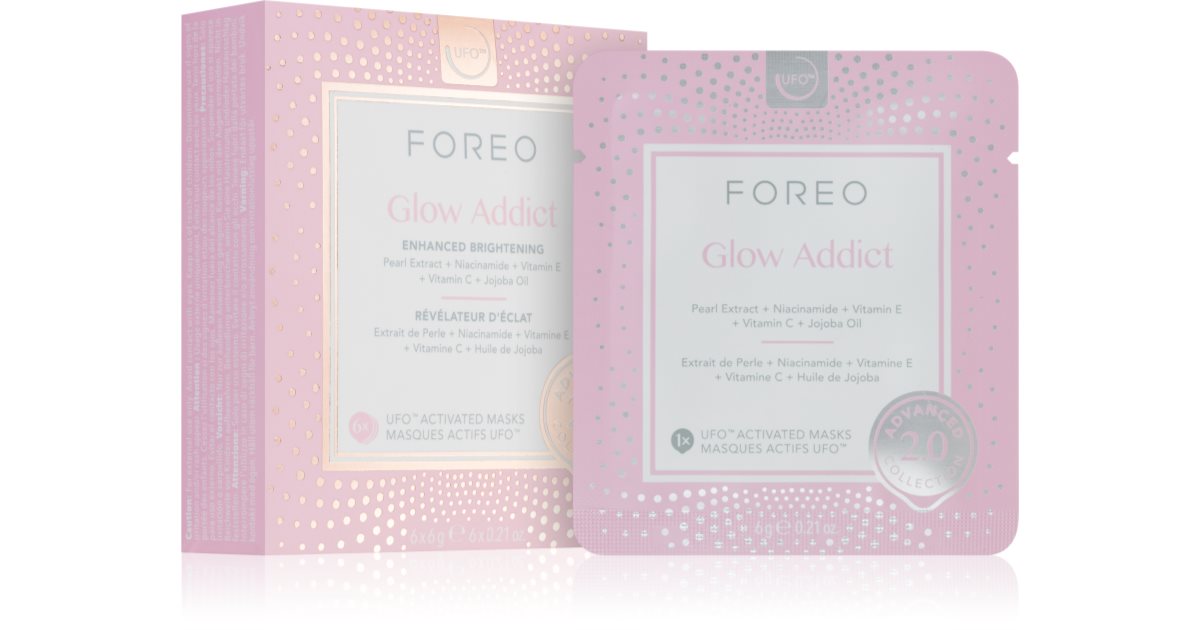 Foreo Ufo™ Glow Addict Illuminating Face Mask 6 delar