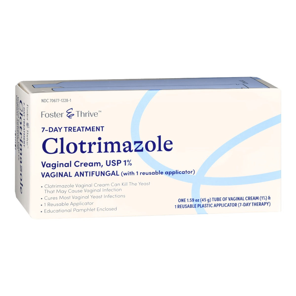 Foster & Thrive Vaginal Antifungal, 1% Strength Cream, 1.5 oz Tube