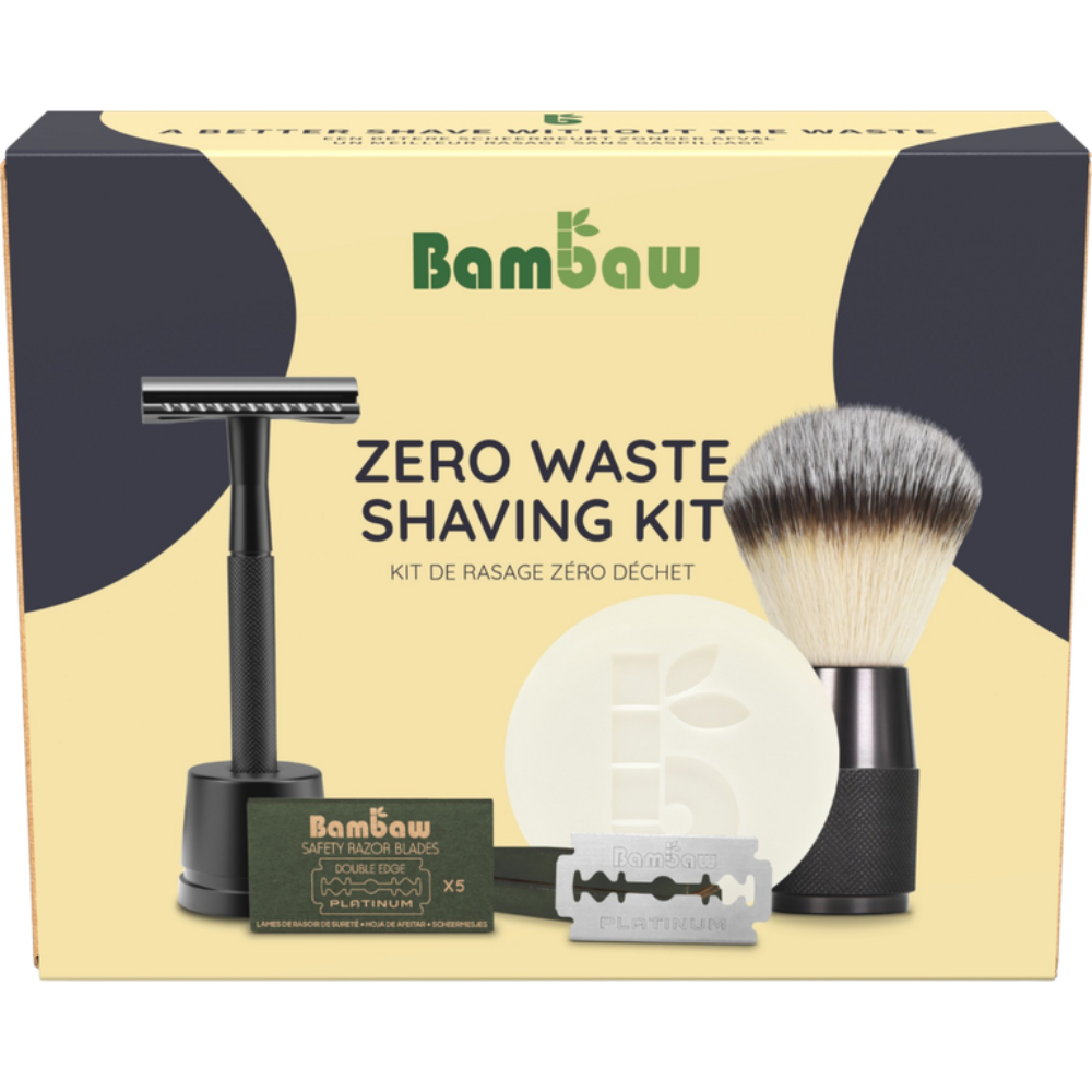 Bambaw Black Shaving Set