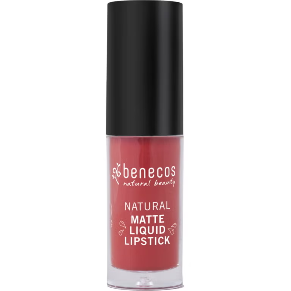 Benecos Natural Matte Liquid Lipstick litar på rost (5 ml)