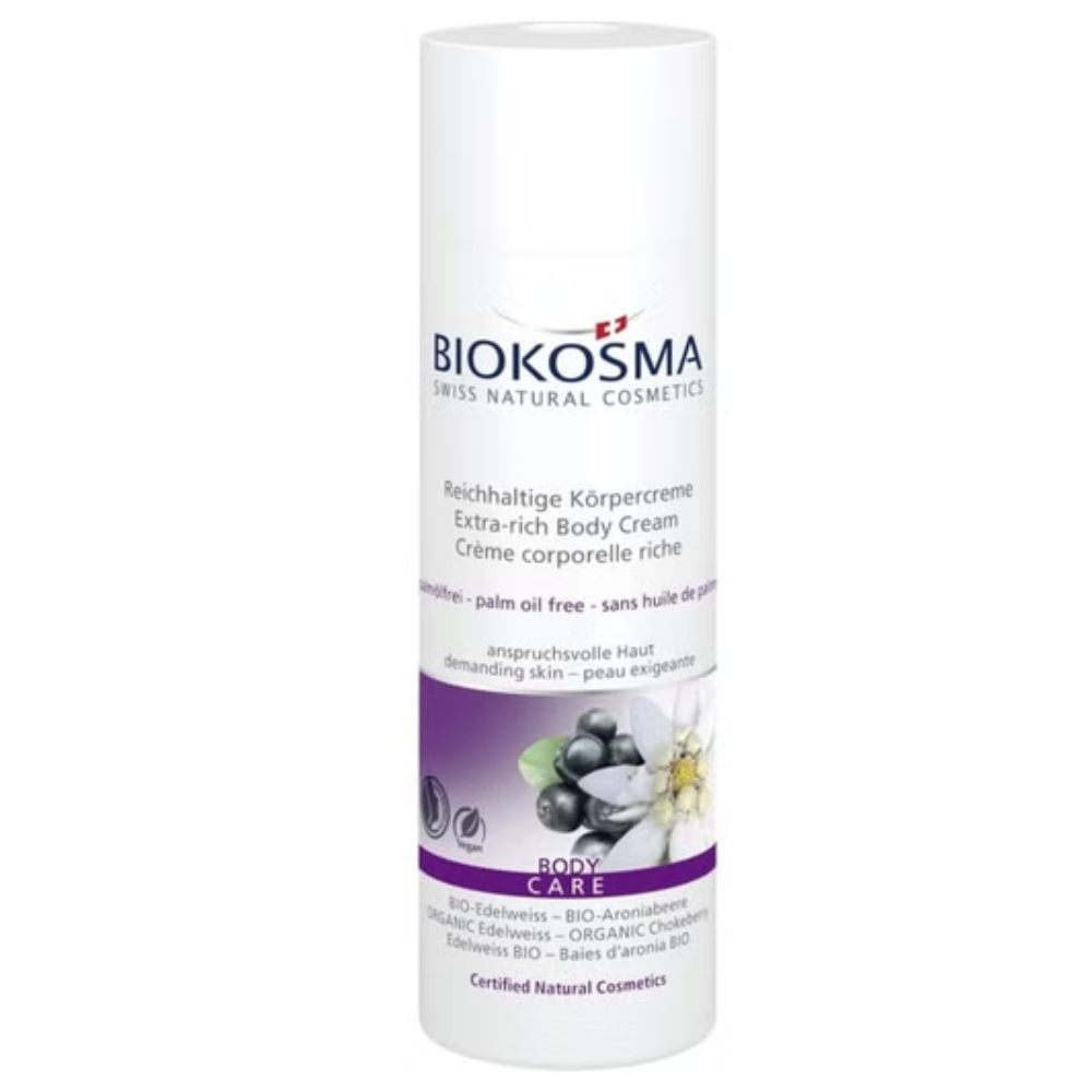 Biokosma Bohatý tělový krém Bio Alpine Star a Bio Aronia 200 ml
