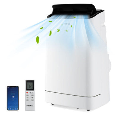 15,000-BTU Portable Air Conditioner with Heat and Auto Swing
