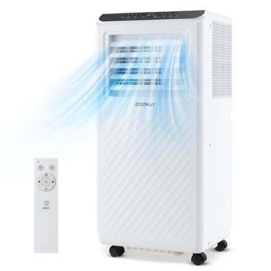 8000-BTU Portable Air Conditioner with Remote Control & LED Digital Display