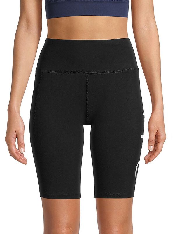 Women's Logo Biker Shorts - Black - XS