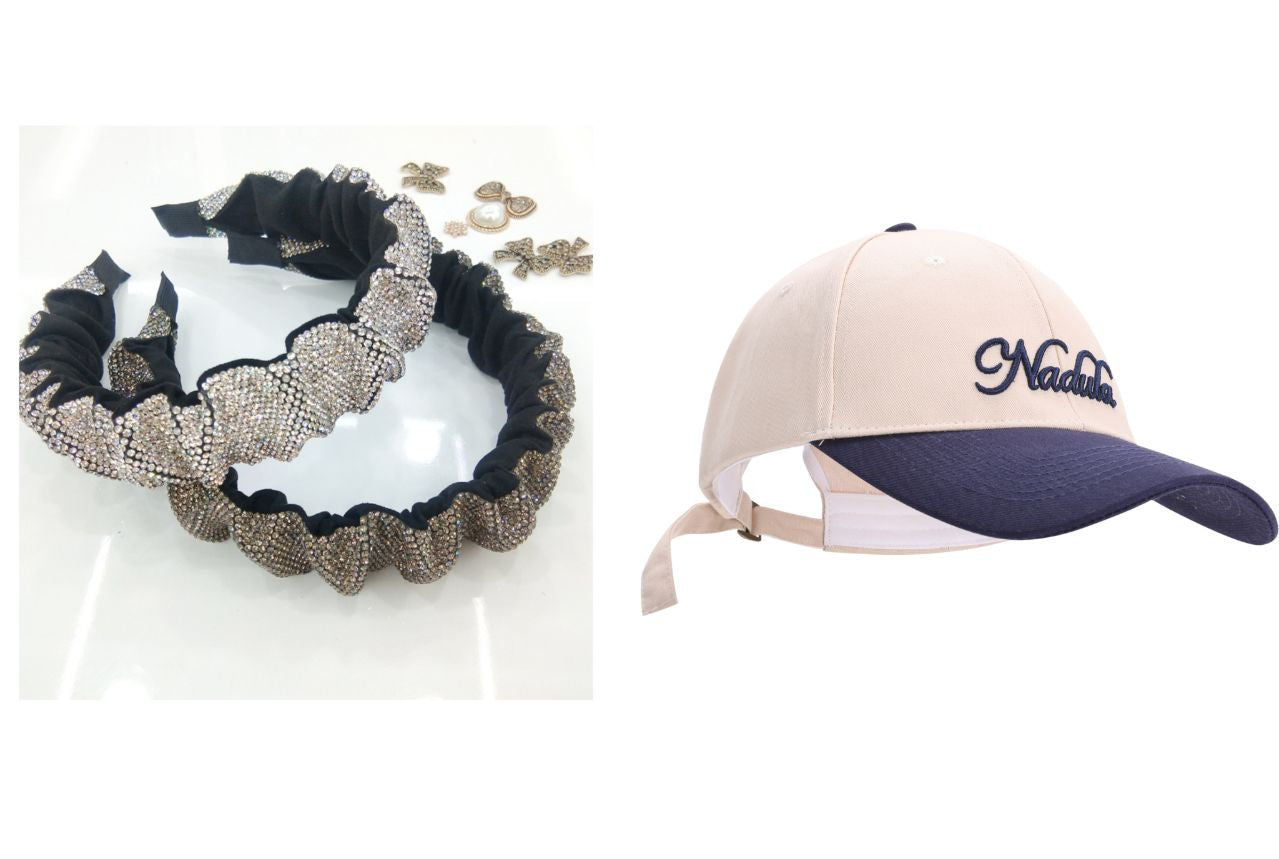 Nadula Free Gifts Full Crystal Hair Band Or Fashion Baseball Cap For Top Selling Wigs
