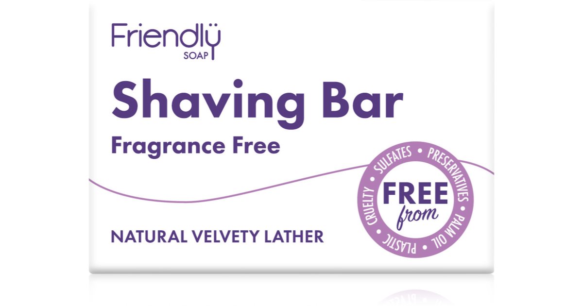 Friendly soap naturale for unscented shaving 95 g