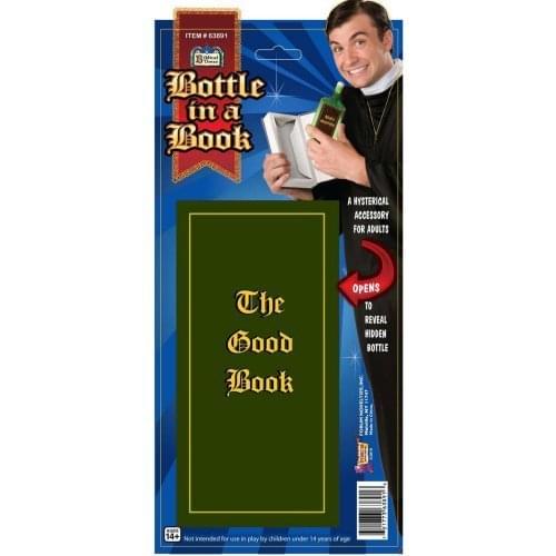 Priest Bible The Good Book Liquor Bottle Costume Accessory