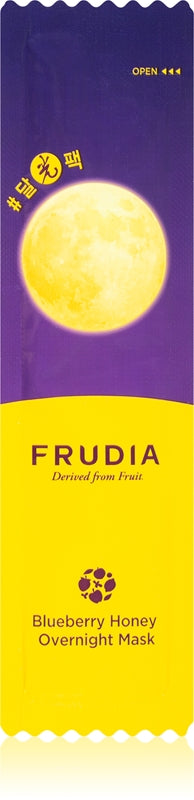 Frudia Feuchtigkeitsspendende Nachtmaske mit Blaubeerhonig für empfindliche und trockene Haut, 5 ml