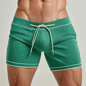 Homme Short de survêtement Short Bermuda Cordon Taille elastique Bloc de couleur Plein Confort Des sports Court Yoga du quotidien Mode Athleisure Vert Micro-él