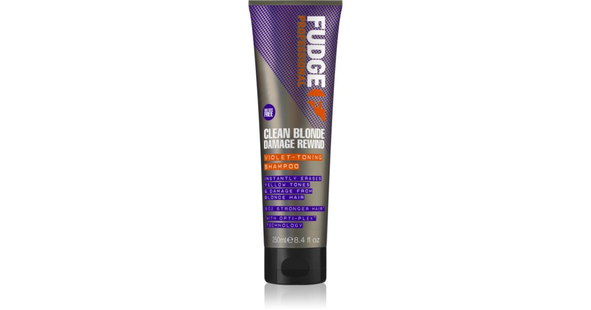fudge Clean Blonde Damage Rewind Purple Toning Shampoo för blont och markerat hår 250ml