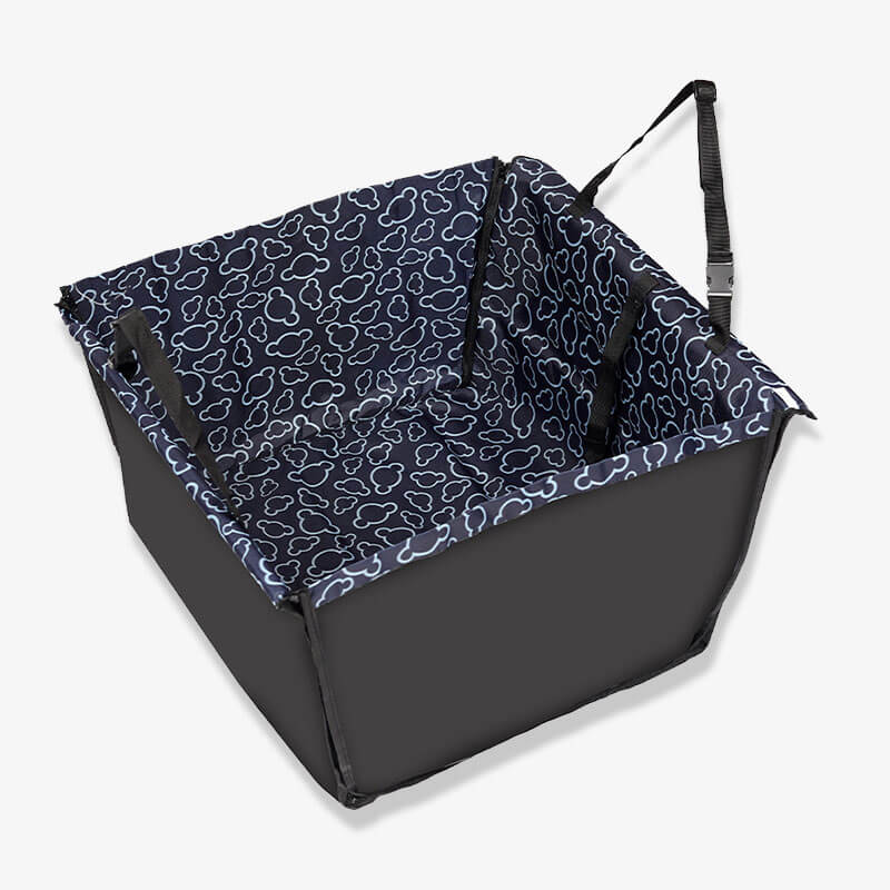 Foldable Thickened Waterproof Dog Car Seat Cover, Navy
