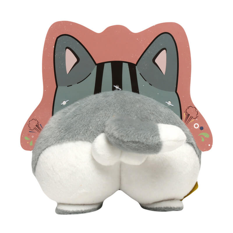 Funny Plush Squeaky Dog Toy - Butt, American Shorthair