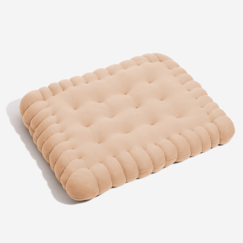 Biscuit Quilted Dog Bed, Butter