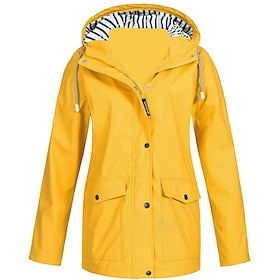 dames regenjack waterdicht wandeljack hoodie jack outdoor winddicht ademend sneldrogend zweetafvoerend lichtgewicht bovenkleding trenchcoat windjack parka jage