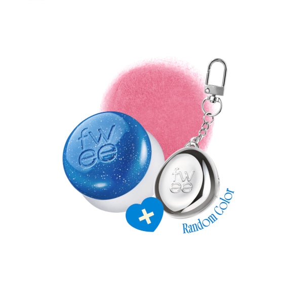 Fwee - Lip & Cheek Blurry Pudding Pot + Pendant Keyring (Random Color) Set - 5g - BS03 Bubble