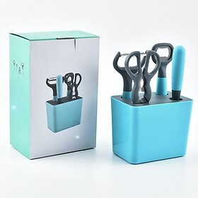 Ensemble d'éplucheurs de légumes, 6 gadgets de cuisine, comprenant un éplucheur, un ouvre-bouteille, des ciseaux de cuisine, un couteau à fruits, une trancheus