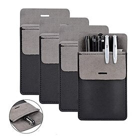 Protecteur de poche, rentrée scolaire en cuir PU de qualité supérieure pour hommes et femmes, porte-stylo, organisateur de poche pour chemises, blouses de labo