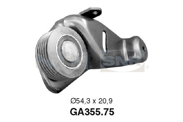 Tensioner Pulley, v-ribbed belt SNR GA355.75