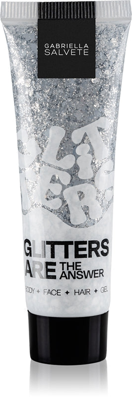 Gabriella salvete Festival Glitters Are The Answer - Gel pailleté corps, visage et cheveux 30 ml Argent