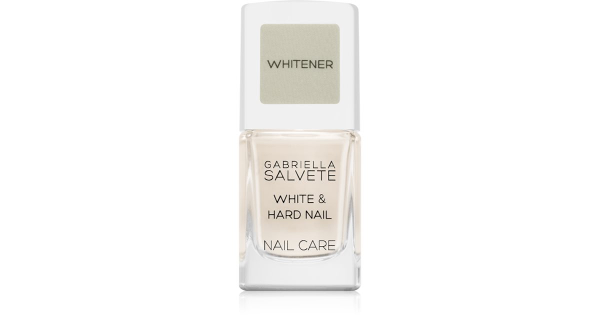 Gabriella salvete White regenerating whitening nail polish and Hard Perfector