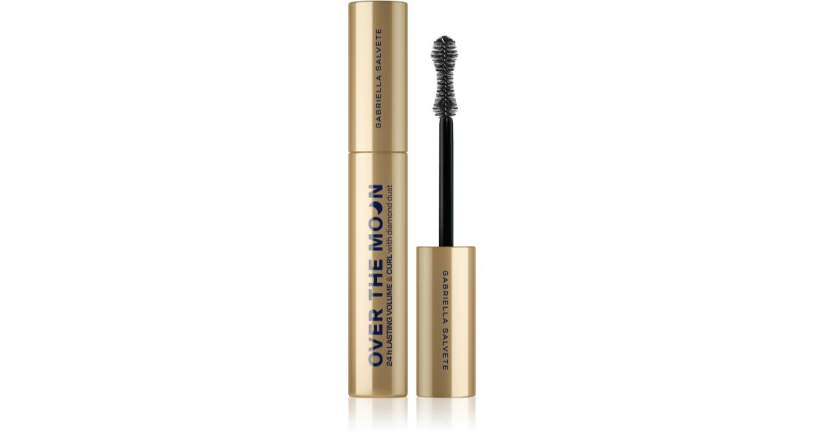 Gabriella Salvete Over The Moon long-lasting volumizing mascara with diamond powder, black color 9.5 ml