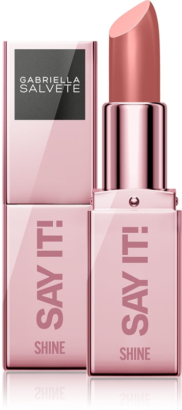 Gabriella salvete Powiedz to! Shine Lipstick - Miękka i aksamitna, trwała pomadka do ust 3,8 g 02