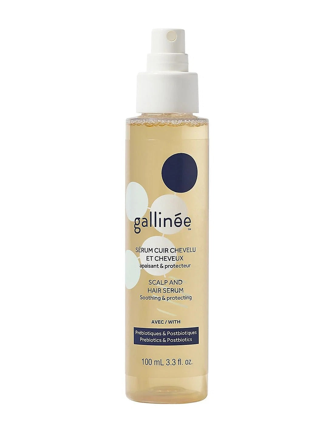 Gallinee, Prebiotika og postbiotika, hårserum, beroligende, 100 ml
