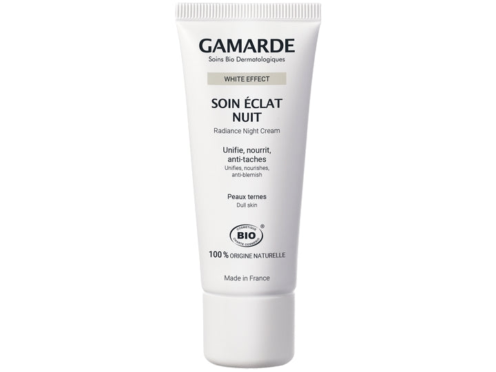 Gamarde - Hvid effekt - Night Brightness Treatment - Forenet, plejer & anti-plet - ØKOLOGISK 40 ml